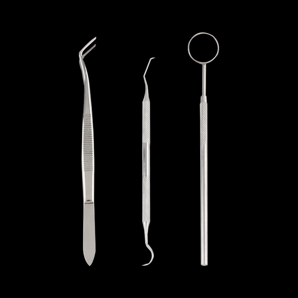 Stainless Steel font b Dental b font guide Mirror font b Probe b font Plier Tweezers
