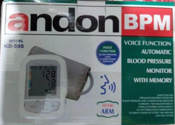 ANDON AUTOMATIC BP MONITOR WITH MEMORY