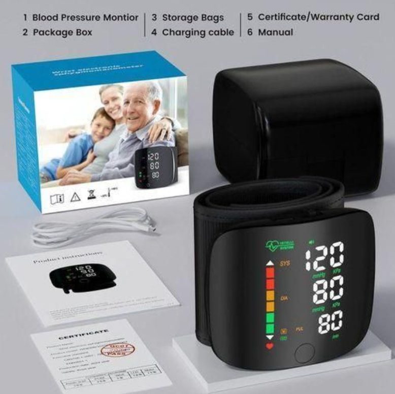 Digital Wrist Blood Pressure Monitor – Accurate Electronic BP Monitor for Home Use 1 Clinicaid.com.ng Digital Wrist Blood Pressure Monitor – Accurate Electronic BP Monitor for Home Use