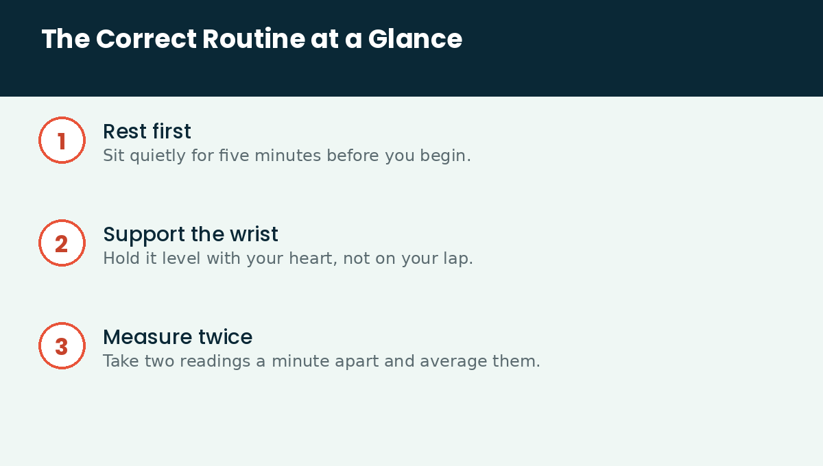 The correct routine at a glance